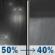 Tonight: A chance of rain before 11pm, then a chance of rain showers. Mostly cloudy. Low around 42, with temperatures rising to around 44 overnight. Northeast wind 8 to 16 mph, with gusts as high as 21 mph. Chance of precipitation is 50%. New rainfall amounts less than a tenth of an inch possible. Tonight: Chance Light Rain then Chance Rain Showers