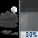 Tonight: A chance of rain showers after 2am. Partly cloudy. Low around 58, with temperatures rising to around 60 overnight. East northeast wind 2 to 12 mph. Chance of precipitation is 30%. New rainfall amounts less than a tenth of an inch possible. Tonight: Partly Cloudy then Chance Rain Showers