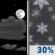 Tonight: A chance of rain and snow after 5am. Partly cloudy, with a low around 39. Southeast wind 6 to 10 mph. Chance of precipitation is 30%. Tonight: Partly Cloudy then Chance Rain And Snow